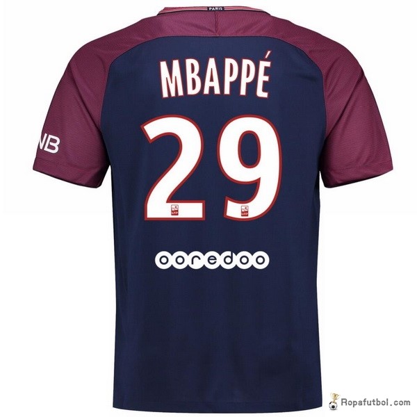 Camiseta Paris Saint Germain Replica Primera Ropa Mbappe 2017/18